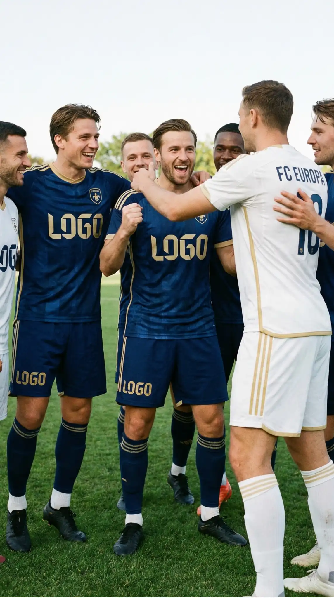 Custom soccer uniforms for teams, designed and manufactured by leading sportswear factory