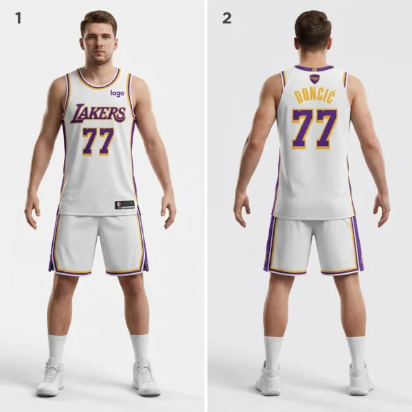 Custom Luka Doncic Style Lakers Jersey - Personalized Name/No.