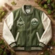 Moss Green Custom Varsity Jacket - Nature Inspired