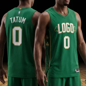 14 Jayson Tatum Inspired Custom Celtics Green Basketball Jersey