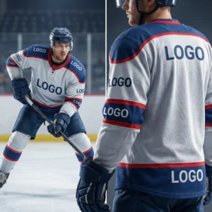 17 Personalized Ice Hockey Shirts - European Fit & Multi-Sponsor Ready