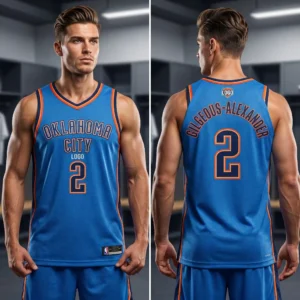 Shai Gilgeous-Alexander Inspired Custom OKC Thunder Jersey