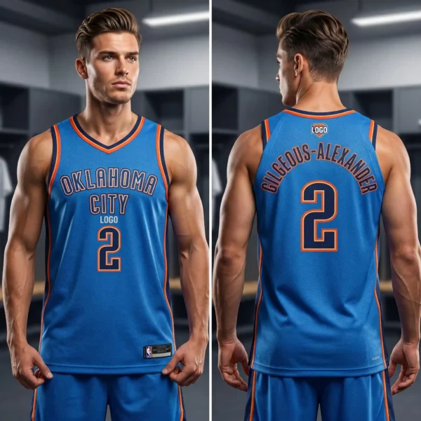 Shai Gilgeous-Alexander Inspired Custom OKC Thunder Jersey