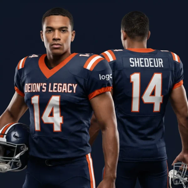 2 Custom "Deion's Legacy" #14 Shedeur Style Jersey - Cleveland Personalized Apparel