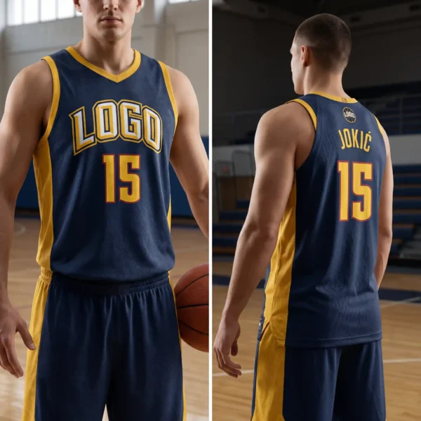 Nikola Jokic Style Custom Nuggets Basketball Jersey