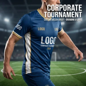 Corporate Tournament Custom Soccer Jersey - Branding & Logos Corporate Tournament Custom Soccer Jersey - Branding & Logos
