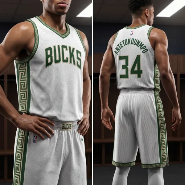 21 Giannis Antetokounmpo Style Custom Milwaukee Bucks Jersey