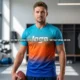 Custom Gradient Color Fade Jersey - High-Contrast Visual Design Custom Gradient Color Fade Jersey - High-Contrast Visual Design