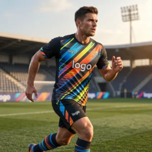 Asymmetric Diagonal Stripe Soccer Kit - Dynamic Visual Energy