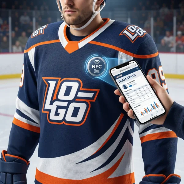 25 Smart Custom Hockey Jerseys with NFC - Access Team Stats Online