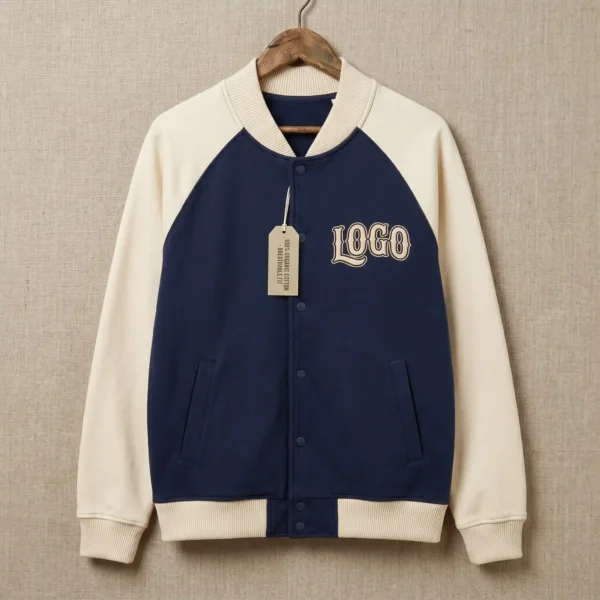 25 Custom 100% Cotton Baseball Jacket - Breathable Fit