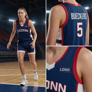Paige Bueckers Inspired Custom UConn Style Basketball Jersey