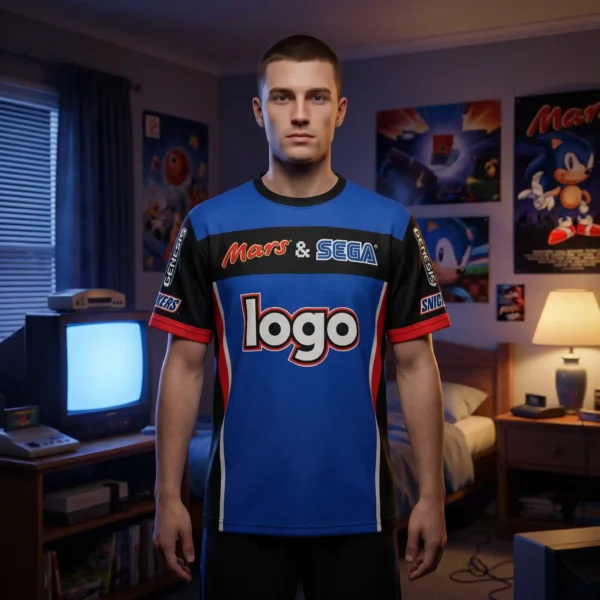 Retro 90s "Mars & Sega" Style Custom Jersey - Nostalgic Fan Tops
