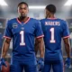 Custom NY Giants Style Jersey - Personalized Nabers #1 Style Gear