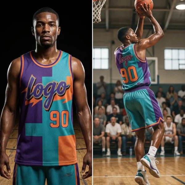 Personalized Retro 90s Style Custom Basketball Jersey