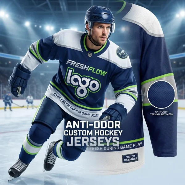 Anti-Odor Custom Hockey Jerseys - Stay Fresh During Game Play
