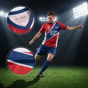 Skin-Friendly Custom Soccer Shirt - Hot Print Frictionless Tags Skin-Friendly Custom Soccer Shirt - Hot Print Frictionless Tags