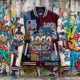 Custom Patchwork Varsity Jacket - Street Art Aesthetic