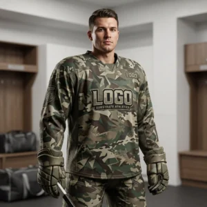 36 Custom Camo Hockey Jerseys - Tactical Sublimated Patterns