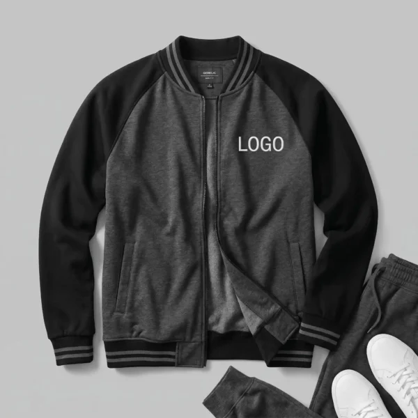 36 Custom Athleisure Zip-Up Baseball Jacket - Comfy Fit