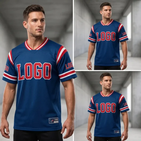 37 Custom "H-Town" Style Jersey - Personalized Texans Blue Collection