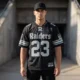 38 Custom Raiders "Silver & Black" Jersey - Midnight Fan Collection