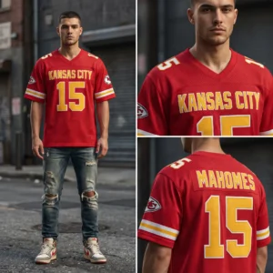 39 Custom Mahomes #15 Style Jersey - Kansas City Dynasty Apparel