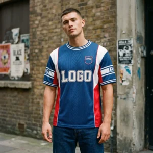 Vintage 90s Aesthetic Football Jersey - Custom Retro Blokecore Streetwear Tops