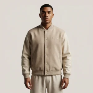 4 Minimalist Custom Varsity Jacket - Quiet Luxury Style