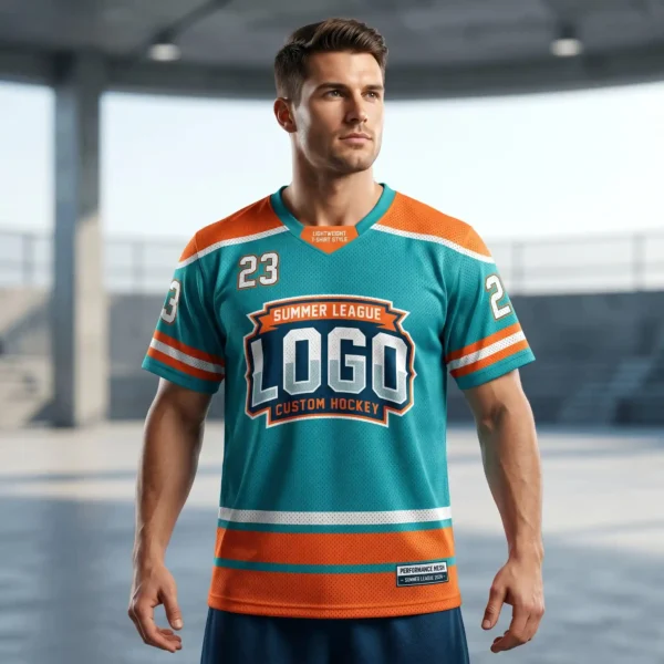 Summer League Custom Hockey Jerseys - Lightweight Mesh T-Shirts