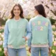 Custom Pastel Varsity Jacket - Fresh Spring Color Palette