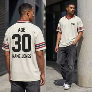 43 Personalized Football Birthday Jersey - Custom Age and Name Gift