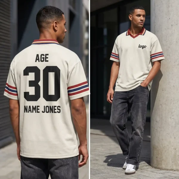 43 Personalized Football Birthday Jersey - Custom Age and Name Gift