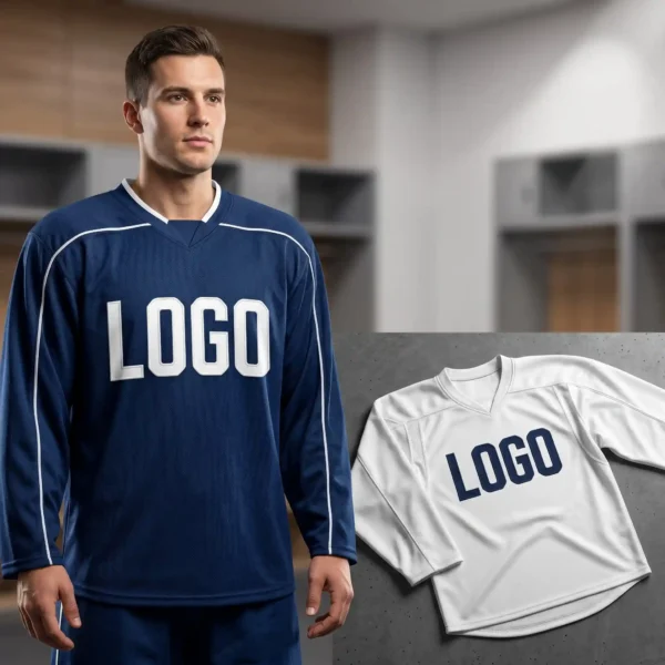 44 Minimalist Custom Hockey Jerseys - Clean Designs & Bold Logos