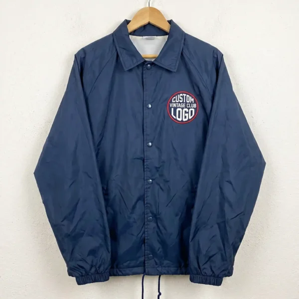 45 Custom Vintage Nylon Coach Jacket - Lightweight Retro