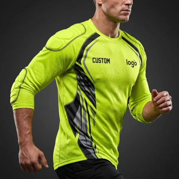 Custom Goalkeeper Jersey Padded - Protective High-Vis Performance