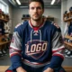 46 Pro Lace-Up Custom Hockey Sweaters - Authentic Neck Detail
