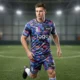 Geometric Pattern Custom Soccer Kit - Digital Glitch Aesthetic