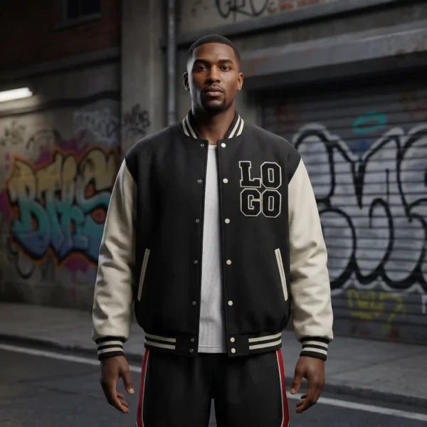 Oversized Custom Varsity Jacket - Baggy Streetwear Fit