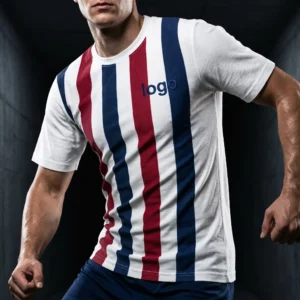 Classic Vertical Stripe Soccer Jersey - Traditional Team Identity Classic Vertical Stripe Soccer Jersey - Traditional Team Identity