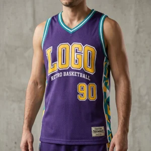 Vintage Custom Throwback Basketball Jersey - 90s Retro