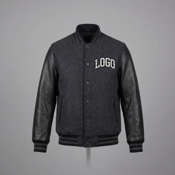 Custom Slim Fit Varsity Jacket - Sleek Modern Silhouette