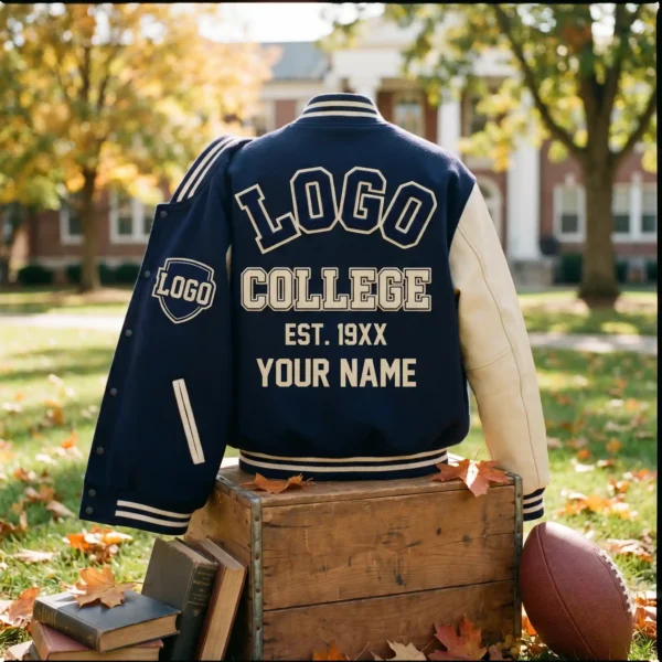 55 Personalized University Varsity Jacket - Collegiate Pride