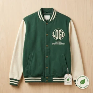 59 Custom Organic Cotton Varsity Jacket - Ethical Choice