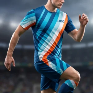 Asymmetric Diagonal Stripe Soccer Kit - Modern Dynamic Design
