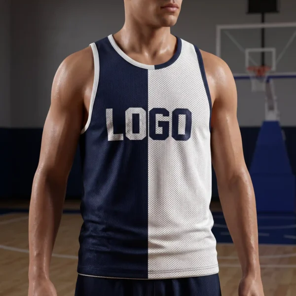 61 Custom Reversible Mesh Basketball Tank Top - Practice Gear