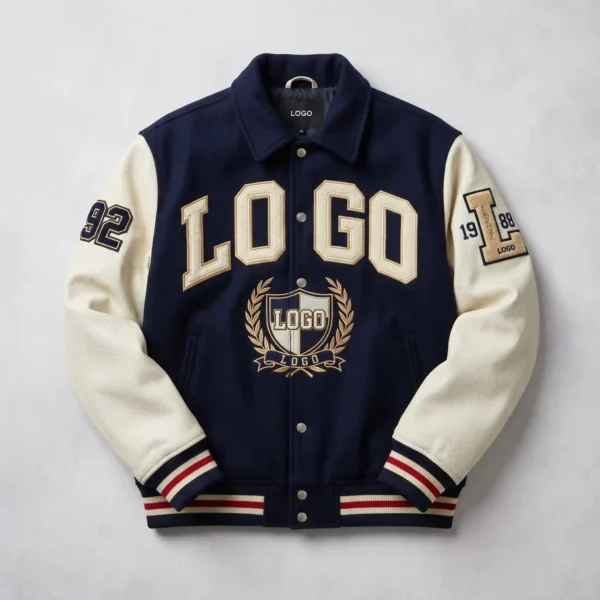 62 Custom Heavyweight Embroidery Varsity Jacket - Premium