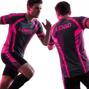 Neon Pink & Charcoal Custom Jersey - High-Visibility Accents