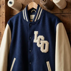 Custom Felted Wool Varsity Jacket - Luxurious Softness