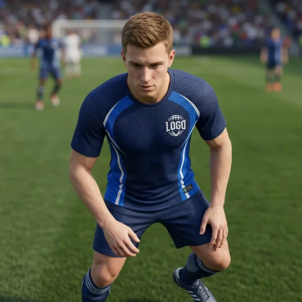 Bird's-Eye Mesh Custom Soccer Shirt - Advanced Cooling Tech
